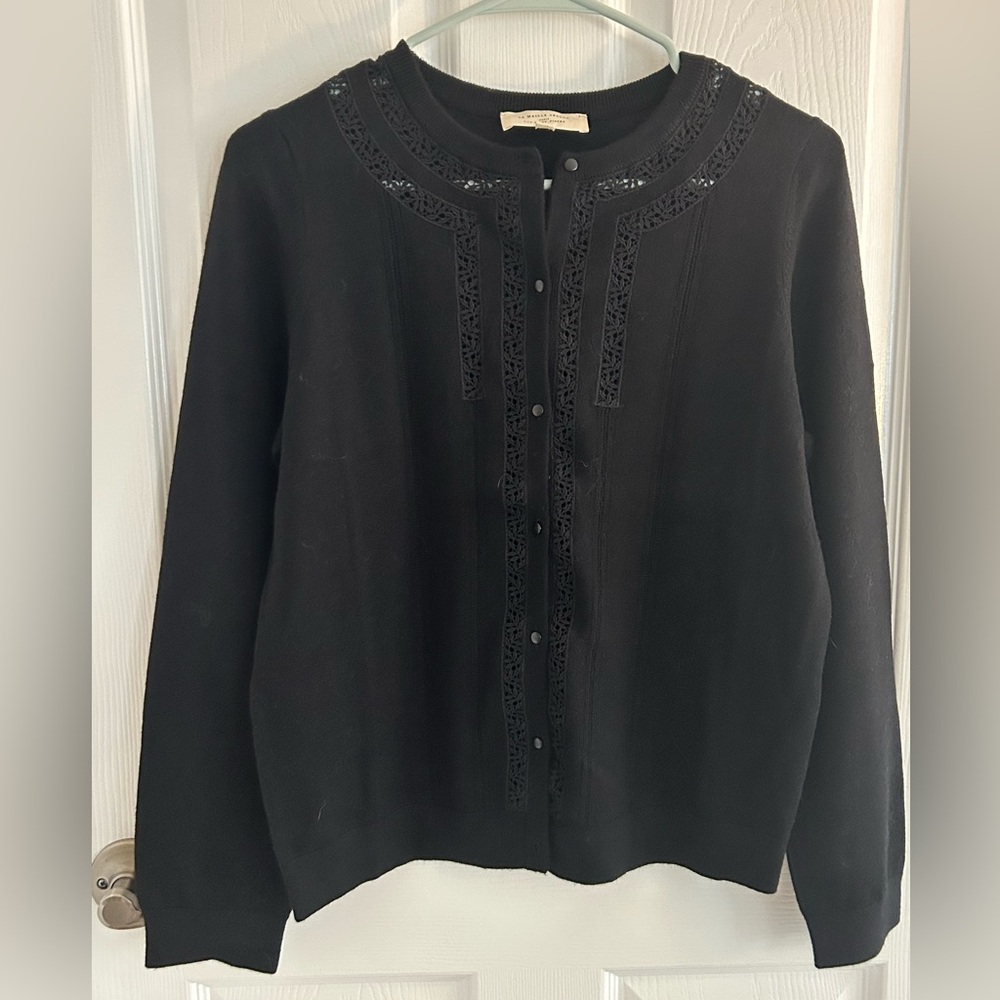 Sezane Black Women's Cardigan-Eleanor